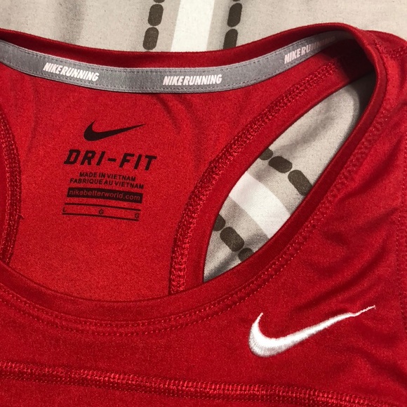 NIKE DRI-FIT TANK TOP RED COLOR , LARGE SIZE - Picture 3 of 3